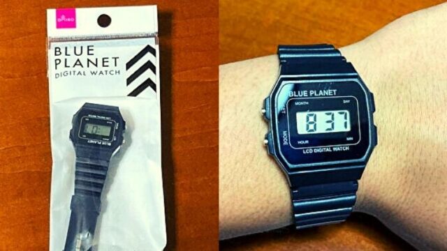 ダイソーの100円時計ブループラネット 機能や合わせ方をレビュー さんログ